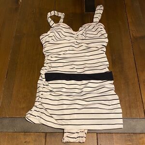 Rey Swimwear new belted striped  swimsuit